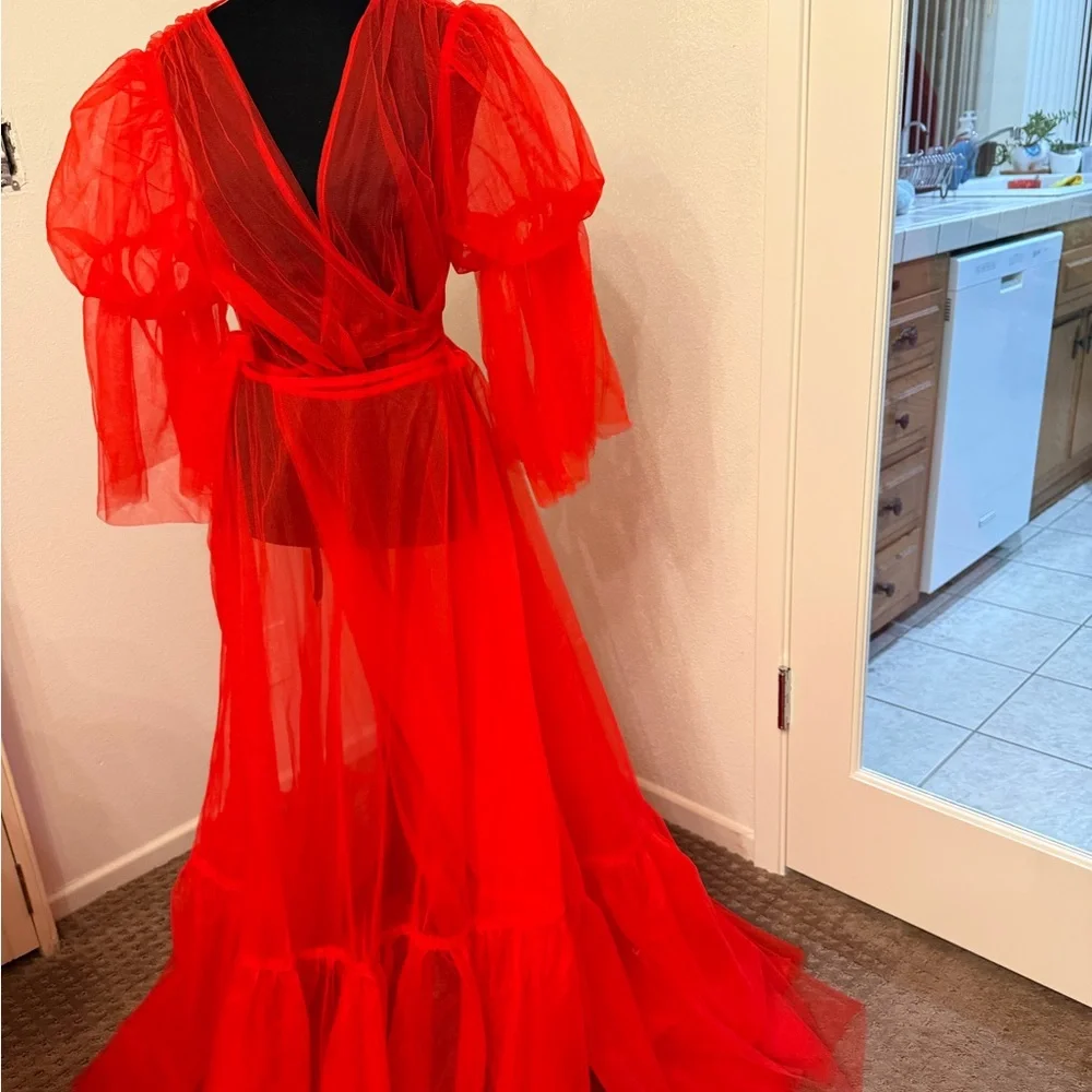 TIMELESS TEMPTRESS TULLE ROBE DRESS - Picture 12 of 16